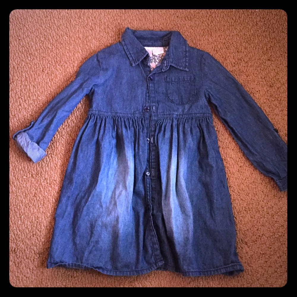 Denim Button/down dress 3T